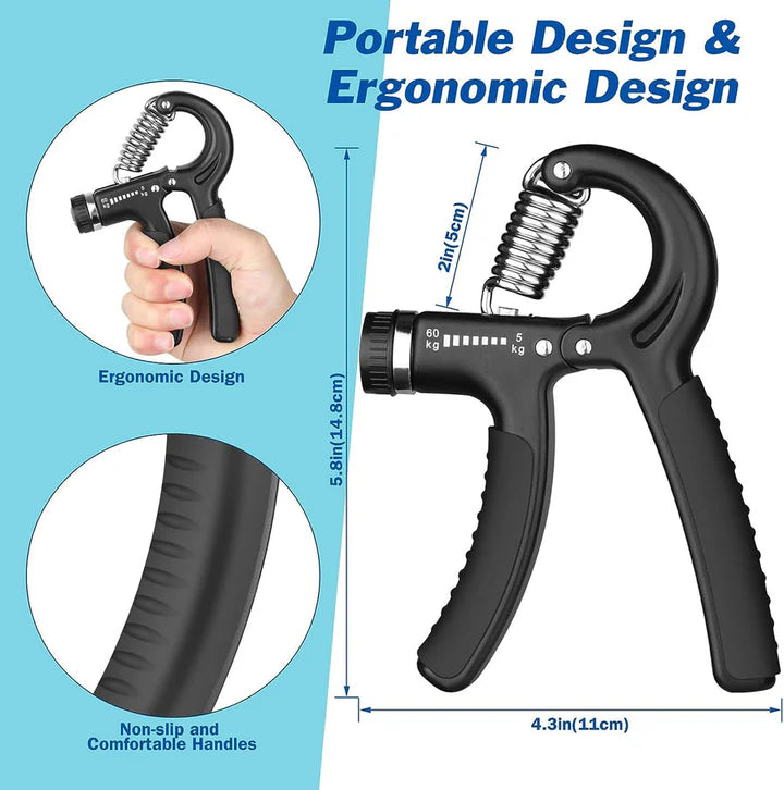 Adjustable hand gripper